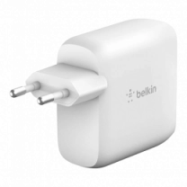 Адаптер Belkin GAN (50+18W) Dual USB-С, white (WCH003VFWH)