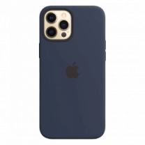Чохол iPhone 12 Pro Max Silicone Case with MagSafe - Deep Navy (MHLD3)