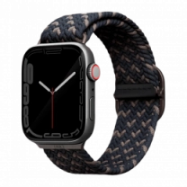 Ремешок Uniq Aspen Braided DE для Apple Watch 49 | 45 | 44 | 42 mm Obsidian Blue (UNIQ-45MM-ASPDEOBLU)