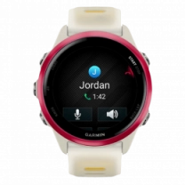 Спортивний годинник Garmin Forerunner 570  42mm Raspberry Aluminium with Translucent Bone/Mango Band (010-02970-02)