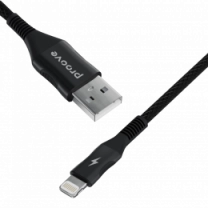 Кабель Proove Braided Scout Lightning 2.4A (1m) (black)