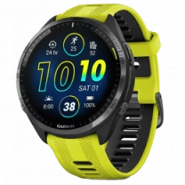 Garmin Forerunner 965 Carbon Gray Titanium Bezel w. Black Case and Amp Yell/Black S. Band (010-02809-02/12)