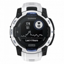 Смарт-годинник Garmin Instinct 3 45mm Solar Whitestone with Whitestone/Bolt Blue Band (010-02934-03)