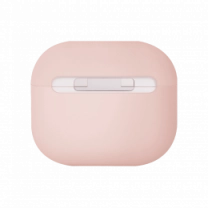 Чохол UNIQ Lino для AirPods 4 Silicone pink blush (UNIQ-AIRPODS(2024)-LINOPNK)