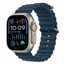 Apple Watch Ultra 2 49mm Titanium Case with Blue Ocean Band (MREG3)