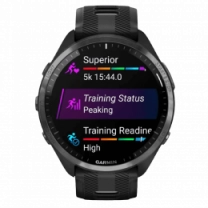 Спортивний годинник Garmin Forerunner 965 Carbon Gray Titanium Bezel w. Blk Case and Blk/Powder Gray S.Band (010-02809-00/10) UA