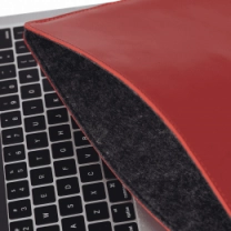 Шкіряний чохол INCARNE Gamma Plus MacBook Pro 14" 2021-2023 червоний