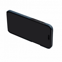 Чохол Pitaka MagEZ Case 4 Twill 1500D Black/Blue for iPhone 15 (KI1508)