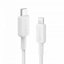 Кабель ANKER 322 USB-C to Lightning - 1.8m Nylon (Белый)