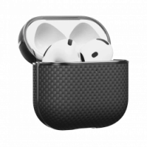 Чохол Pitaka Aramid Fiber Magnetic Plain Black/Grey for Airpods 4th Gen (APM2404)