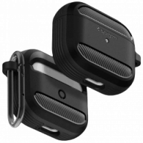 Чехол Spigen для AirPods (Gen 3, 2021), Rugged Armor, Matte Black(ASD01978)