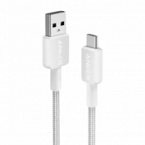 Кабель ANKER 322 USB-A to USB-C - 0.9m Nylon (Білий)