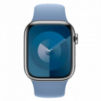 Apple Watch Series 9 41mm Silver Aluminum Case with Winter Blue Sport Loop (MR923)