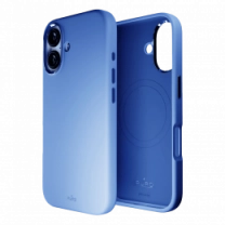 Чохол Puro Liquid Silicon Cover "ICON MAG PRO" with Magsafe, iPhone 16, blue PUIPC1661ICONMPBLUE