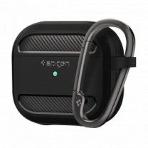 Чехол Spigen для AirPods (Gen 3, 2021), Rugged Armor, Matte Black(ASD01978)