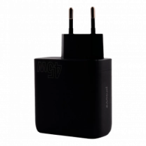 Адаптер Proove Silicone Power 45W (Type-C+USB) (black)
