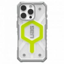 Чехол UAG для iPhone 16 Pro, Pathfinder Clear Magsafe, Active Neon (114464118181)