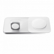 Бездротовий ЗП Nomad Base One Max Qi2 3-in-1 (3rd Gen) Silver (NM01563385)
