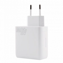 Адаптер Proove Silicone Power 45W (Type-C + USB) (white)