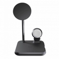 Зарядний пристрій Zens 4-in-1 Magnetic + Watch Aluminium Wireless Charger Black (ZEDC20B/00)