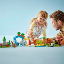 Конструктор LEGO DUPLO Town Семейства диких животных 3-в-1