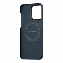 Чохол Pitaka MagEZ Case 3 Twill 1500D Black/Blue for iPhone 14 Pro (KI1408P)