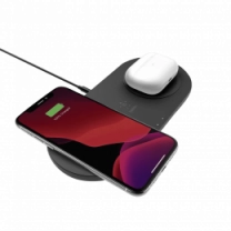 БЗП Belkin Dual Pads Wireless Charging Qi, 15W, black (WIZ008vfBK)