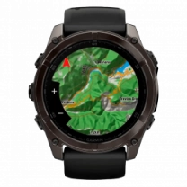 Спортивний годинник Garmin Fenix 8 51mm AMOLED Sapphire Carbon Gray DLC Titanium w.Black/Pebble Gray S.Band (010-02905-20/21)