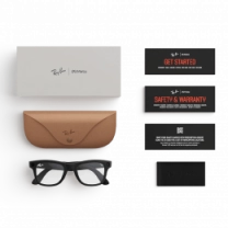 Смарт-окуляри Ray-Ban Meta Wayfarer [Gen 2] Large Matte Black Frame / Clear Lenses (RW4012 601SSB 53-22)