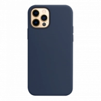 Чехол Monblan для iPhone 12/12 Pro Magnetic Silicone MagSafe (Deep Navy)