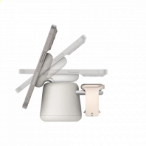 Бездротовий ЗП Belkin 2в1 MagSafe iPhone/Watch/AirPods, Sand Mass (WIZ020VFH37)