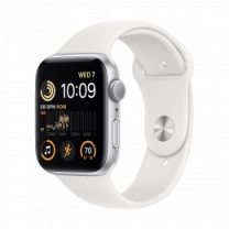Смарт-годинник Apple Watch SE 2022 44mm Silver Aluminum Case with Sport Band (MNK23)
