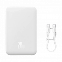 Зовнійшній акумулятор Baseus Magnetic Mini Wireless 20000mAh 20W White (PPCX150002)
