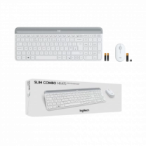 Комплект LOGITECH MK470 Slim Wireless Combo - Off White