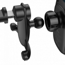 Автотримач-АЗП Baseus Milky Way Electric Wireless Black (WXHW02-01)