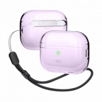 Чохол Elago Clear Case with Nylon Lanyard Lavender for Airpods Pro 2nd Gen (EAPP2CL-BA+ROSTR-LV)