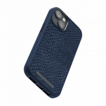 Чохол Njord Salmon Leather MagSafe Case Blue for iPhone 14 Plus (NA42SL01)