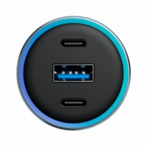 АЗП Proove Super Charge 130W (2 Type-C + USB) (metal gray)