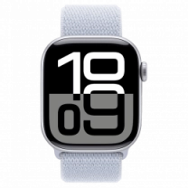 Apple Watch Series 10 42mm Silver Aluminum Case with Blue Cloud Sport Loop (MWWD3) Б/У