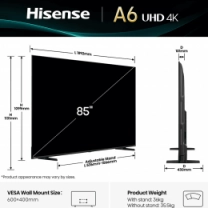 Телевізор HISENSE 85A6Q