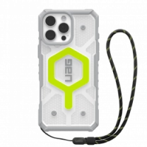 Чехол+ремінець UAG для iPhone 16 Pro Max, Pathfinder Clear Magsafe Bundle, Active Neon Lanyard (1144651BV01)