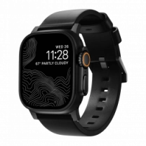 Ремінець Nomad Modern Leather Black Hardware Black 46mm/49mm (NM01198185)