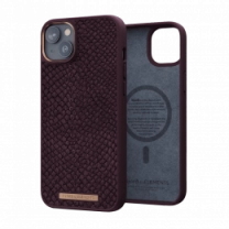 Чехол Njord Salmon Leather MagSafe Case Rust для iPhone 14 Plus (NA42SL03)