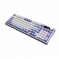 Беспроводная механическая клавиатура Ajazz AK980 Clear Sky Switch - Purple (AK980-CS-PWB)