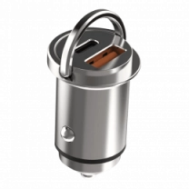 АЗП Proove Viraty Car Charger 45W (QC+PD) Type-C + USB (silver)