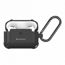 Чехол Switcheasy Guardian Rugged Anti-Lost Protective Case For AirPods Pro 1/2 Black (SAPAP2091BK22)