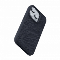 Чехол Njord Salmon Leather MagSafe Case Black для iPhone 15 Pro Max (NA54SL00)