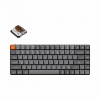 Клавиатура механическая Keychron K3 Max 84Key, Gateron MX 2.0 Brown, WL/BT/USB-A, QMK, EN/UKR, White Le