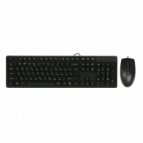 Комплект клавіатура+мишка KK-3+OP-330S, USB, Чорна