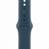 Apple Watch Series 9 41mm Silver Aluminum Case with Storm Blue Sport Band M/L (MR913)